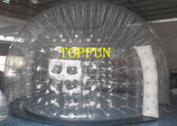 tienda clara inflable de la burbuja del PVC del diámetro 1.0m m de los 6m con capas dobles