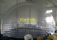 Tienda inflable grande transparente de la bóveda de la burbuja del PVC para la exposición y el partido