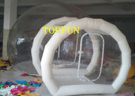 Tienda inflable transparente de la burbuja del PVC de 0.8m m con el túnel para la exposición