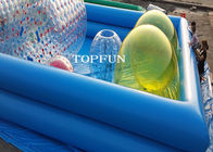 Rodillo de la bola de los tubos que camina dobles del agua inflable divertida de encargo de la piscina
