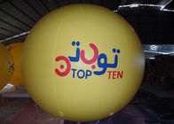 Globos inflables de encargo amarillos para el diámetro de la publicidad comercial los 2.5m