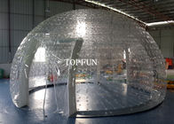 Exposición inflable clara del diámetro de la tienda los 8m de la burbuja de las capas dobles del PVC