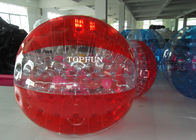 Prenda impermeable de parachoques inflable humana roja de la bola de la burbuja para los adultos
