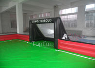 Campo de fútbol del jabón/corte inflables al aire libre del fútbol con la lona del PVC