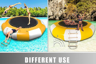 Trampolines flotantes de Toy Bouncers Recreation Rental Jump del agua inflable del trampolín del agua