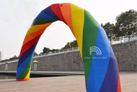 Arco inflable del caramelo de la decoración de la entrada de la arcada del arco iris de los arcos para la publicidad