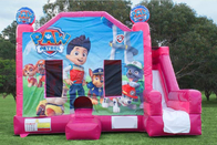 Castillo de salto de la casa del PVC de la despedida de alquiler comercial al aire libre animosa inflable de los niños combinado