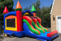 Castillo de salto de la casa del PVC de la despedida de alquiler comercial al aire libre animosa inflable de los niños combinado
