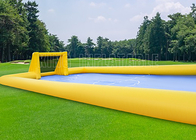 Campo de fútbol al aire libre juegos deportivos inflables 0,55mm PVC impermeable campo de fútbol inflable para niños