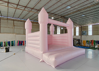 Castillo hinchable rosa para adultos y niños, castillos que rebotan para fiestas de bodas