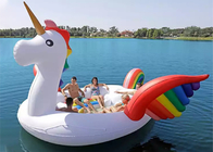 Persona adulta Unicorn Pool Float inflable del juguete 6 del agua del flotador inflable de la isla
