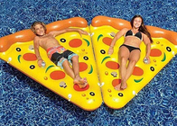 La cama gigante de la playa de la natación del partido del agua del colchón del flotador de la piscina de la pizza inflable toma el sol la estera