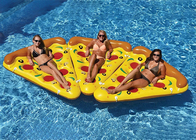 La cama gigante de la playa de la natación del partido del agua del colchón del flotador de la piscina de la pizza inflable toma el sol la estera