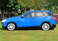 El coche inflable del PVC que hace publicidad de la prueba del desplome de la velocidad explota el modelo del coche 3D