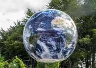 Planetas colgantes gigantes de la bola LED del mapa de la tierra del globo de la palabra de Inflatables de la publicidad