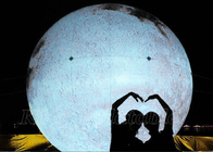 Globo publicitario inflable gigante de Large Planets Globe del modelo de la luna llevado para la decoración