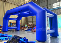 El PVC azul de los arcos inflables al aire libre explota la publicidad Arhway