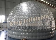 Tienda inflable transparente de alquiler al aire libre de la burbuja de la tienda del cubo con capas dobles