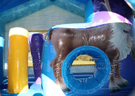 El PVC comercial del castillo animoso inflable congelado de la gorila despide la casa para los niños va de fiesta