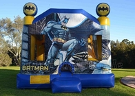 Casa inflable combinada de la despedida de la gorila del castillo animoso de los niños de Batman de los super héroes