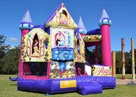 Los niños de princesa Jumping Castle Outdoor van de fiesta la casa inflable de la despedida combinada para el alquiler