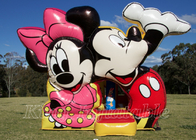 Los niños comerciales del acontecimiento de Mickey And Minnie Jumping Castle van de fiesta la casa inflable de la gorila