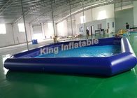 Talla 10m inflable cuadrada X los 8m de la piscina del PVC del azul gigante al aire libre para el uso de los niños