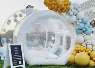 Tienda de burbujas inflable con soplador de aire 220V 110V Blanco de color transparente para acampar al aire libre