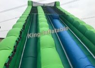 Resbalón inflable verde largo y diapositiva del tobogán acuático del gigante al aire libre comercial atractivo para el adulto