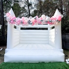 Pastel de boda rosa inflable salto salto castillo mini casa de salto blanco