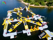Parque acuático flotante de atracciones acuáticas equipamiento de parque acuático inflable
