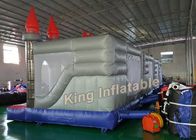Aduana castillo animoso inflable del dragón de 4 de los x 4m con el ventilador para los niños