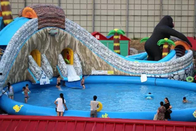 Piscinas inflables Parque acuático Juguetes de pelota de natación Piscinas toboganes de agua inflables Para niños y adultos