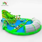 Equipo comercial de juegos acuáticos Tierra móvil inflables Parque acuático subterráneo Gran tobogán de piscina