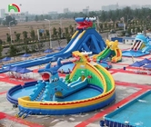 Parque temático de natación inflable Parque acuático de diversiones Parque acuático de diversión