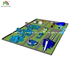Parque acuático inflable con piscina Parque acuático inflable para niños y adultos