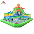 Parque de juegos de la piscina del tobogán de agua inflable al aire libre