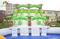 Parque de diversiones Parque acuático inflable Juego Gran tobogán de juego Niños Casa de juegos Equipos de juegos al aire libre