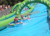 diapositiva inflable del resbalón de la lona gigante del PVC del 100×3m la ciudad para el tobogán acuático inflable adulto