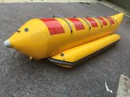 Barco de plátano inflable flotante de la persona de los barcos de pesca de los juguetes 5 para el sketch del jet