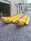 Barco de plátano inflable flotante de la persona de los barcos de pesca de los juguetes 5 para el sketch del jet