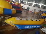 Barcos inflables azules y amarillos de la pesca con mosca/asientos inflables del barco de plátano 4