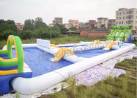 Tipo sellado toboganes acuáticos inflables comerciales de la piscina para los niños