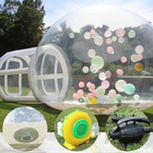 Tienda de burbujas inflables al aire libre Cúpula de cristal transparente Tienda de burbujas inflables con globos para la boda