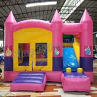 Diapositiva al aire libre de princesa Inflatable Bouncy Castle With del juego de los niños en color rosado
