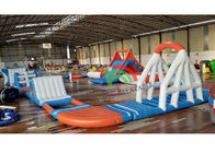 Parque flotante inflable del agua de la lona del PVC del artículo 0.9m m para el adulto y los niños