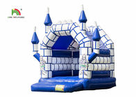 Aire comercial blanco azul de los niños que salta los juguetes inflables del castillo con el tejado