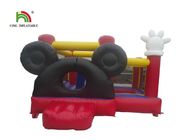 Gorila inflable del castillo del puente de la historieta roja de Softplay Mickey con la bola del océano