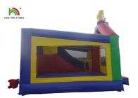 castillo de salto combinado del partido inflable del amarillo los 20ft SpongeBob del PVC de 0.55m m para los niños