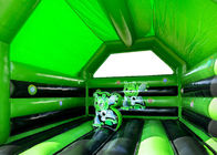 Anuncio publicitario verde el castillo animoso/los niños inflables de 2,1 del pie niños del astronauta que saltan el castillo